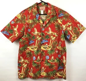 RJC Men’s Christmas Hawaiian Santa Aloha Made in USA Short Sleeve Size XL - Picture 1 of 4