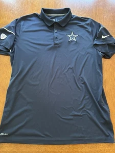 Dallas Cowboys Nike Dri Fit Navy Blue NFL Polo Shirt Men’s Size Extra Large XL - Picture 1 of 5