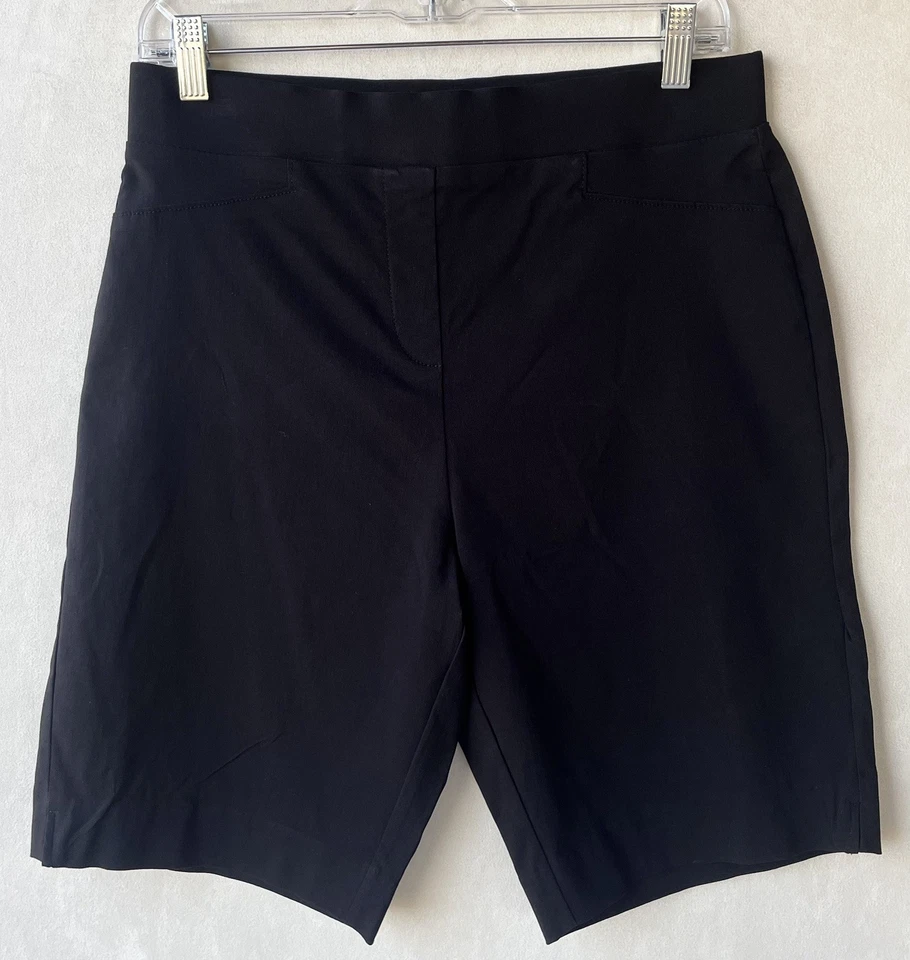 Женские черные шорты длиной до колена без застежек Calvin Klein размер M новые без ценников карьерные капсулы - Изображение 1 из 4