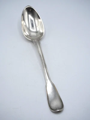 BELLE CUILLERE A RAGOUT ARGENT MASSIF POINCON 1 ER COQ PARIS 1798 /1809 FILETS - Photo 1/4