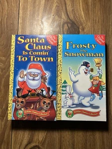 Santa Claus Is Coming To Town & Frosty The Snowman Christmas VHS Lot  - Picture 1 of 4