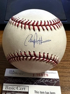 COREY PATTERSON 3 SIGNED AUTOGRAPHED OML BASEBALL! Cubs, Orioles, Blue Jays  JSA - Picture 1 of 2