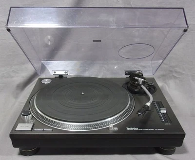 Technics SL-1200MK3 Black with Headshell and User's Manual Tested Working DJ Use - Image 1 of 4
