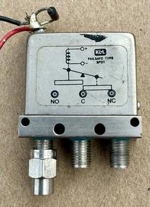 K&L Coaxial switch MS-12-F-0 Failsafe Type SPDT 12 V Volt D.C.8623 Used - Picture 1 of 4