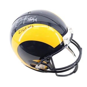 Eric Dickerson Rams Autografiado Firmado Inscrito FS Auténtico Casco Fanáticos - Imagen 1 de 4