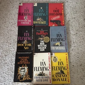 Menge 9 Vintage James Bond 007 Taschenbücher Ian Fleming Signet Moonraker - Bild 1 von 24