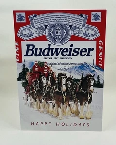 VINTAGE CHRISTMAS CLYDESDALE 1996 Happy Holidays GREETING CARD - Picture 1 of 5