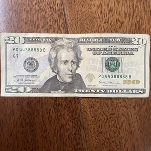Fancy Serials Numbers $20 2017A Trinary “88888” Collectible Piece PG(44388888)B - Picture 1 of 5