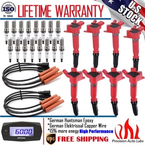 Ignition Coil & Spark Plug & Wire Set For Ford F150 F250 F350 Super Duty 6.2L V8 - Picture 1 of 15