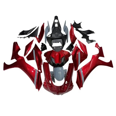 Candy Red Gray Fairing Kit For Yamaha YZF R1 2020 2021 2022 Injection Bodywork - Image 1 of 4