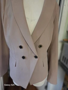 🔥🔥White House Black Market Women's Khaki Blazer Jacket Lined Size 12🔥🔥 - Picture 1 of 12
