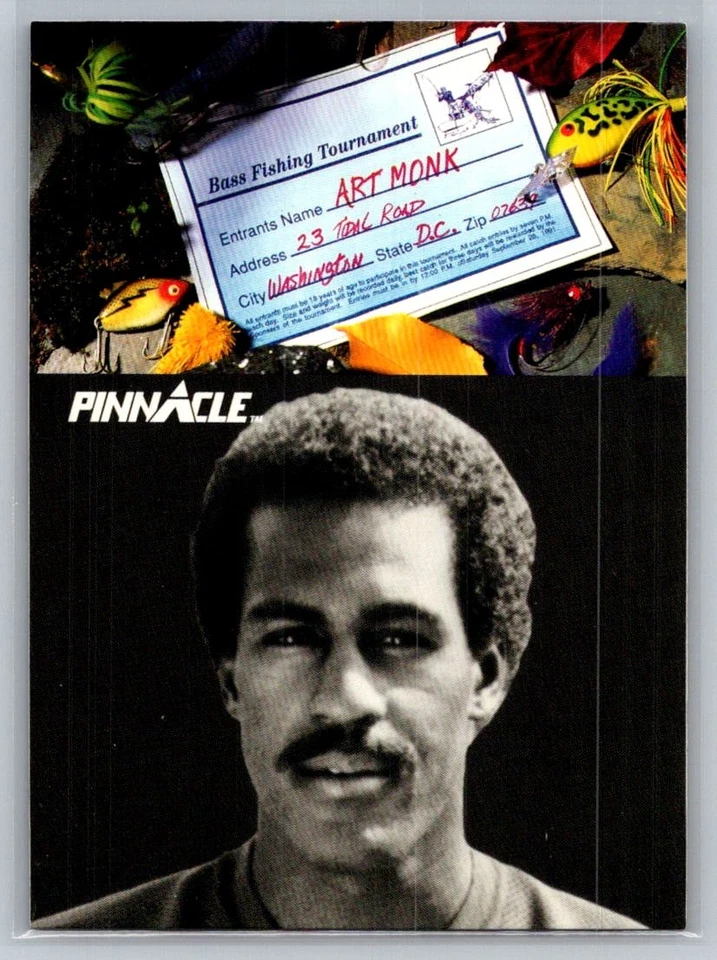 1991 Pinnacle Football #411 Art Monk - VG - Washington Redskins - Image 1 of 2