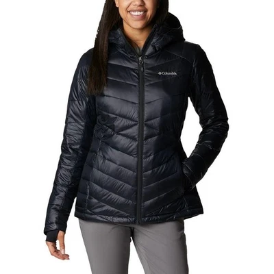 Chaqueta con capucha aislante Columbia Joy Peak para mujer, negra Foto 1 de 4