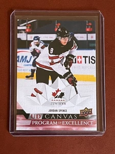 Jordan Spence Canvas Program of Excellence 2022-23 Upper Deck Series 2 UD #C261 - Picture 1 of 2
