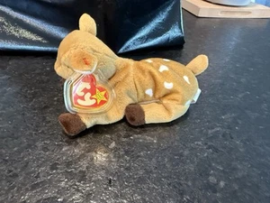 Ty Beanie Baby - Whisper The Deer (Retired) Rare 1998 - Picture 1 of 3