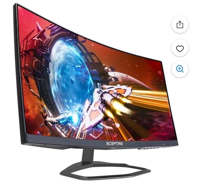 Sceptre Curved 24.5-Inch Gaming Monitor up to 240Hz 1080P R1500 1Ms Displayport  - Image 1 of 4