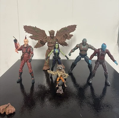 Marvel Legends Guardianes de la Galaxia Gamora Rocket Draxx Groot Starlord Lote Foto 1 de 4