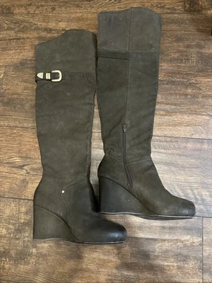 Nicole Brown Knee High Brown Boots Size 6.5 - Image 1 of 4
