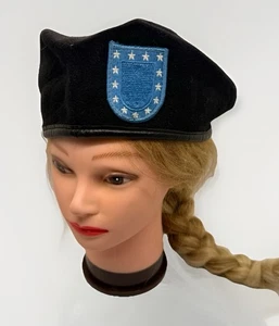 U.S. Army Beret Black Wool Military Cap Hat Size 7 1/8 - Picture 1 of 7