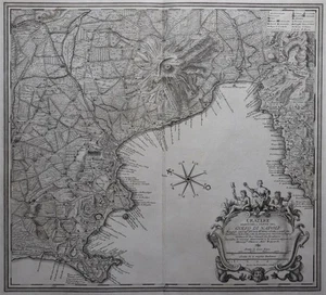 Cratere Maritimo, O Part Of Golfo Di Napoli -neapel, Vesuvius -gaultier 1754 - Picture 1 of 4