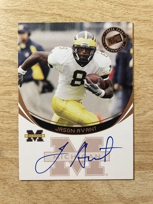 2006 Press Pass - Jason Avant Rookie Auto Michigan Wolverines  - Image 1 of 2