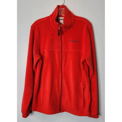 Columbia Youth Fleece Jacket Size 18/20 Red Full Zip Mock Neck Winter - Image 1 of 4