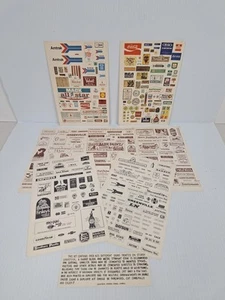 Advertising Signs for "O" Gauge Model Train Diorama Printed on Cardstock © 1972 - Picture 1 of 10