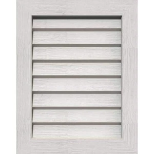 Ekena Millwork Gable Louver Vent 19" Rectangular Primed Rough Wood Red Cedar - Picture 1 of 11