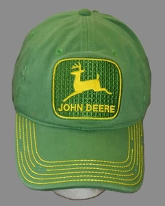 JOHN DEERE Licensed Green Trademark Cap Official Embroidered Logo Baseball Hat - Picture 1 of 7