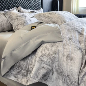 Bedding Set 4pcs Pure Cotton Duvet Cover With Zipper Flat Sheet Pillowcases New - Picture 1 of 60