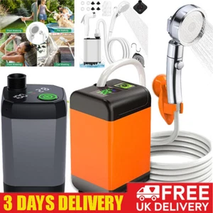 Portable Shower Camping Shower Outdoor Camp Shower Pump Electric Rechargeable UK - Picture 1 of 65