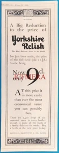 Goodall, Backhouse & Co. Leeds "YORKSHIRE RELISH" Saucenwerbung - 1923 Lebensmitteldruck - Bild 1 von 1