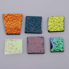 28g Assorted Dichroic Scraps Film COE 90 Fusible Glass DIY Jewelry Making Crafts
