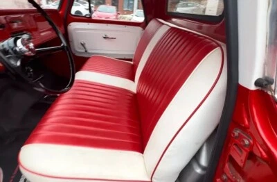 1964-66 Chevrolet C-10 грузовик верстак сиденье красный/белый б/у местный пикап только - Изображение 1 из 4