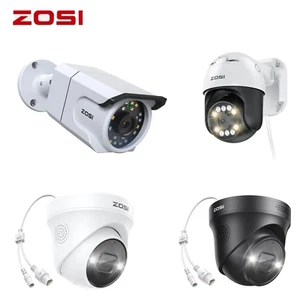 ZOSI C296 4K 8MP PoE IP Panorámica/Inclinación Complemento Seguridad Exterior Cámara Detección de Personas - Imagen 1 de 15