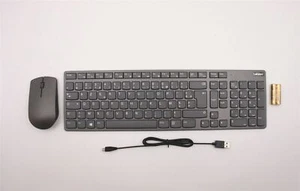 Lenovo Yoga A940-27ICB Wireless Keyboard Mouse French Grey 01AH880 - Picture 1 of 2
