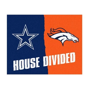 FANMATS NFL Unisex-Adulto Casa Tappetino Diviso Casa Diviso - Cowboys/BRONCOS - Foto 1 di 1
