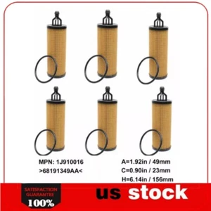 6X Repace Oil Filter MO-349 For Chrysler Jeep Dodge RAM 3.2L 3.6L V6 Pentastar - Picture 1 of 9