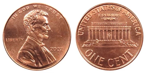 2002 P Lincoln Memorial Cent Copper Plated Zinc Penny ** ON HAND ** Cover