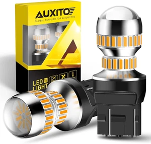 LED Turn Signal Lights Tail Lights 7443 7440 T20 7440A LED Bulbs Amber Yellow Br - Picture 1 of 7