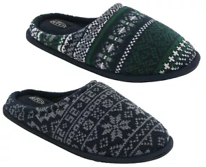 Zapatillas confortables para hombre mula ojo cerrado cálidas invierno navidad regalo sin cordones Reino Unido 7-12 - Imagen 1 de 11