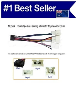 For NISSAN Maxima 1999-2003 POWER / STEERING & ANTENNA ADAPTER FOR NEW HEAD UNIT - Picture 1 of 6