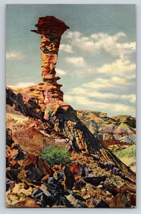 Postal Eagle Nest Rock Bosque Petrificado Parque Nacional Arizona lino sin publicar - Imagen 1 de 2