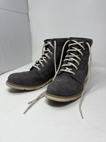 Timberland Boots Womens 9 Waterproof 6 Inch Ankle Lace Up A11K1 Gray Leather
