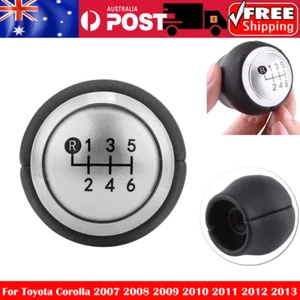 6 Speed Gear Shift Knob For Toyota Corolla 2007 2008 2009 2010 2011 2012 2013 - Picture 1 of 8