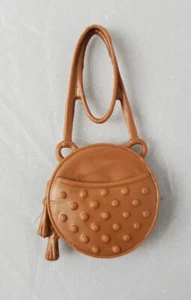 Newly Deboxed Mattel Barbie Doll Brown Accessory Purse Bag - Picture 1 of 3