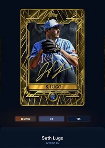 SETH LUGO MYSTIC 2025 KULTOWY CZARNY SIGNATURE-TOPPS KOLOROWE CYFROWE - Zdjęcie 1 z 1