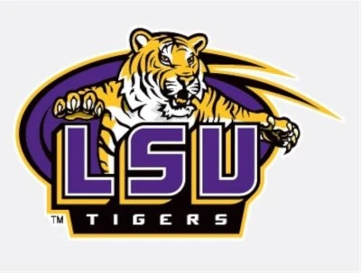 LSU Tigers Sticker NCAA Football Die Cut Laminated - Image 1 of 2