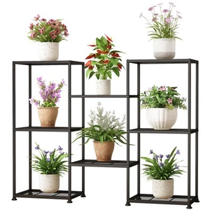 Metal Plant Stand Indoor Metal Plant Stands Outdoor Tiered Plant Shelf for Mu... - Picture 1 of 8