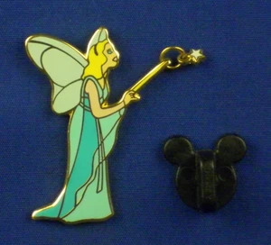 Blaue Fee baumelnder Stern Zauberstab aus Pinocchio Pin # 1698 - Bild 1 von 3